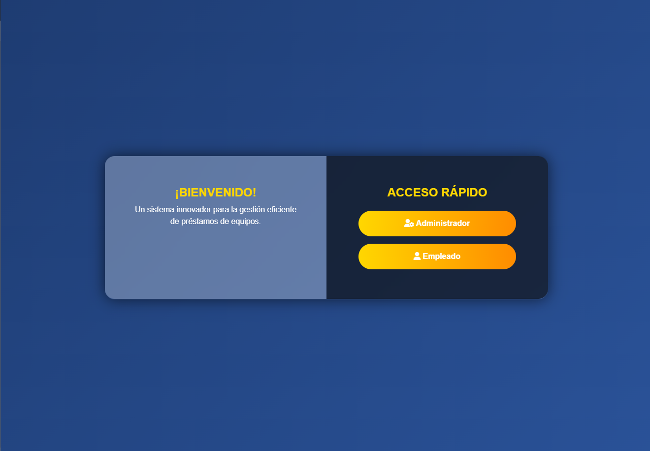 SISTEMA DE PRESTAMOS DE EQUIPOS